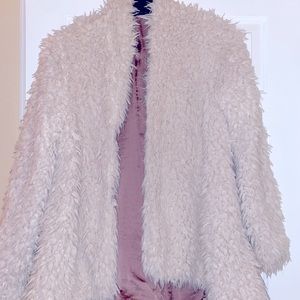 Free People shaggy/fur coat